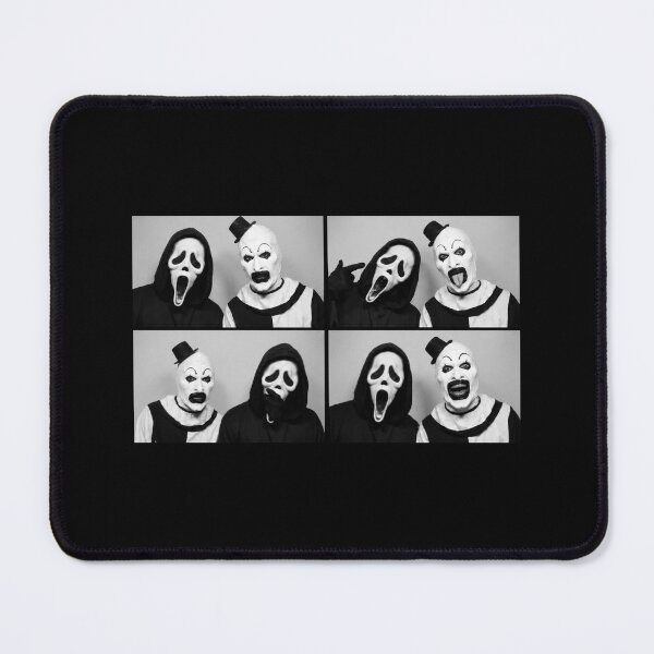 Item preview, Art The Clown & Ghostface Vintage Photo Booth Horror Crossover designed and sold by TrevionYoster.