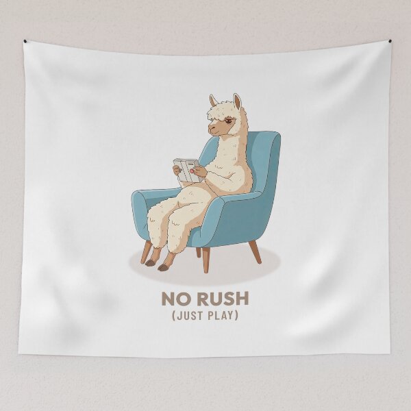 Item preview, Alpaca Playing Video Games Retro Aesthetic designed and sold by COZY VINTAGE animal.