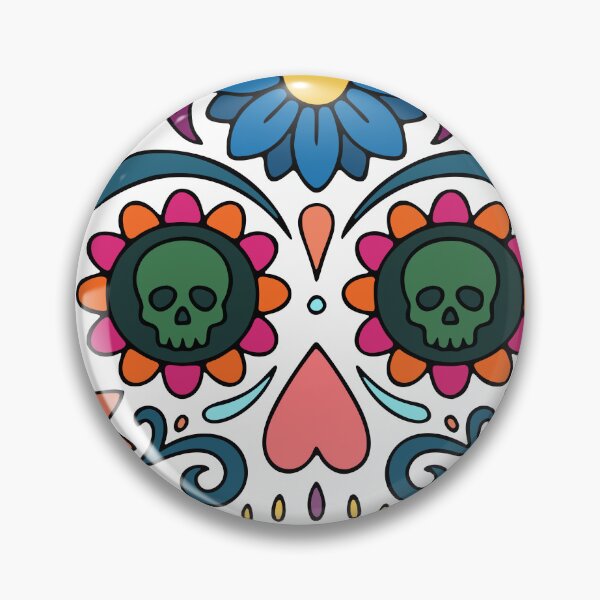 Item preview, Catrina Colorful Sugar Skull Illustration designed and sold by  Ojo de Lilith.