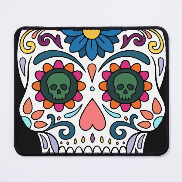 Item preview, Catrina Colorful Sugar Skull Illustration designed and sold by Ojo de Lilith.