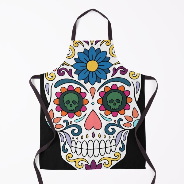 Item preview, Catrina Colorful Sugar Skull Illustration designed and sold by Ojo de Lilith.