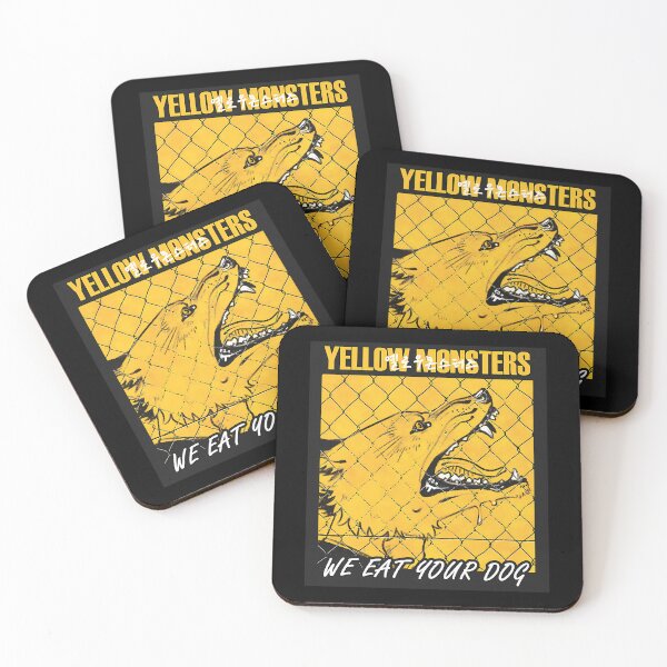 Item preview, Yellow Monsters We Eat Your Dog Textless designed and sold by ThibaultNguyen.