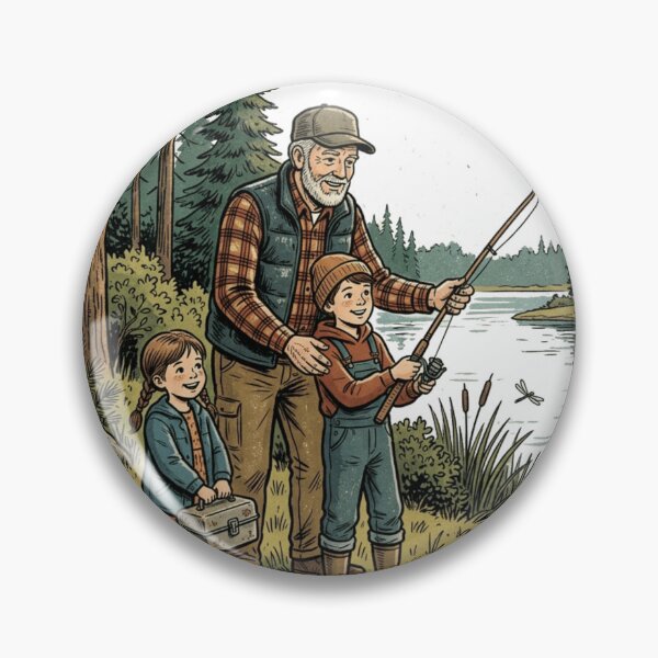 Item preview, Grandpa's Little Fishing Partners designed and sold by meghnad.