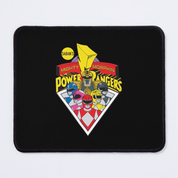 Item preview, Mighty Morphin Power Rangers Retro Logo Shield designed and sold by Katherynathsd.