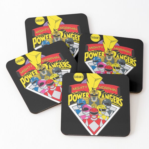 Item preview, Mighty Morphin Power Rangers Retro Logo Shield designed and sold by Katherynathsd.