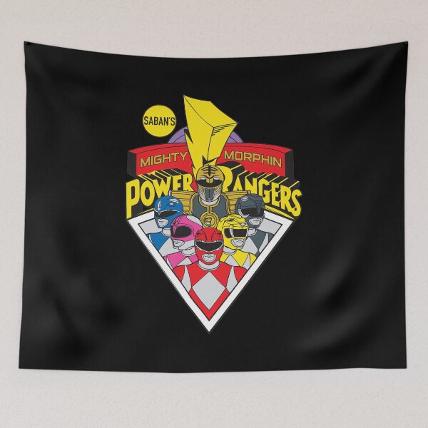 Item preview, Mighty Morphin Power Rangers Retro Logo Shield designed and sold by Katherynathsd.