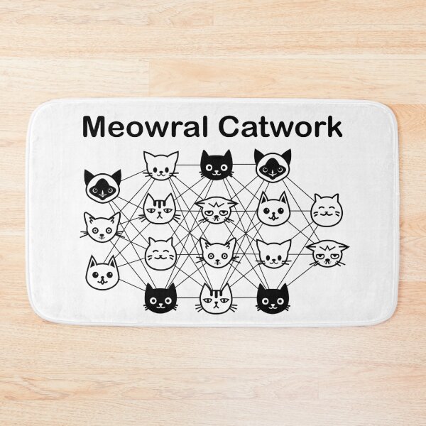 Item preview, Meowral Catwork White Background designed and sold by yuretzius.