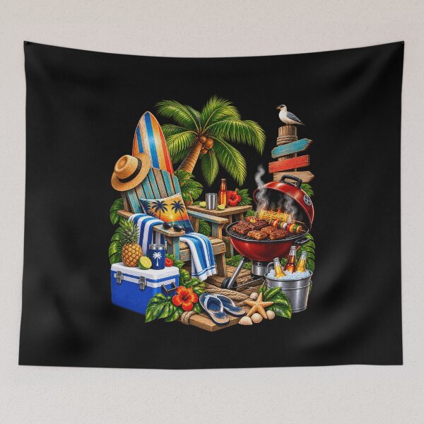 Item preview, Tropical Barbecue Water Boarding Getaway designed and sold by fungear.