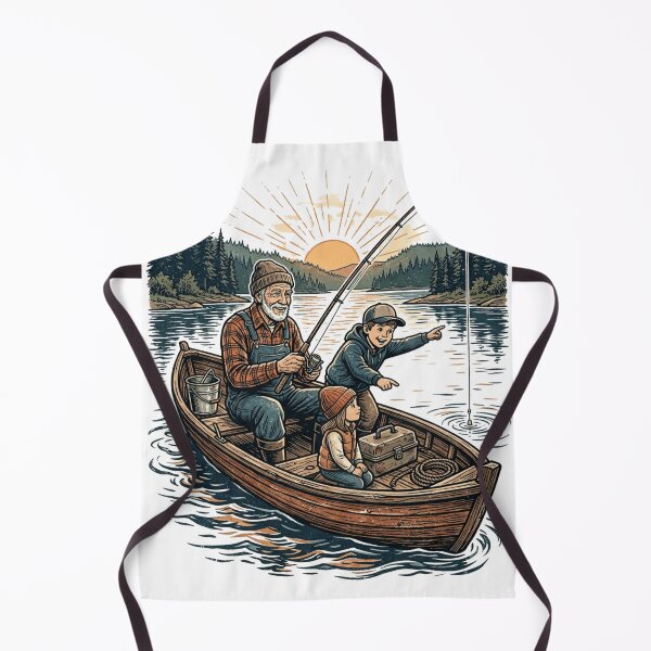Item preview, Grandpa's Fishing Day – Family Lake Adventure designed and sold by meghnad.