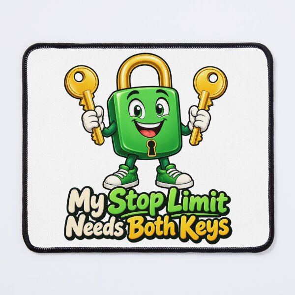 Item preview, Stop Limit Needs Both Keys Funny Options Lock designed and sold by Bikivuno.