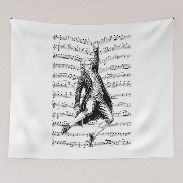 Item preview, Wolfgang Amadeus Mozart Composer Sheet Music Musician designed and sold by Artsy-sideofyou.