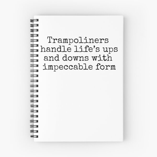 Item preview, Trampoline gymnast humor with ups and downs quote designed and sold by MuggyandMo.