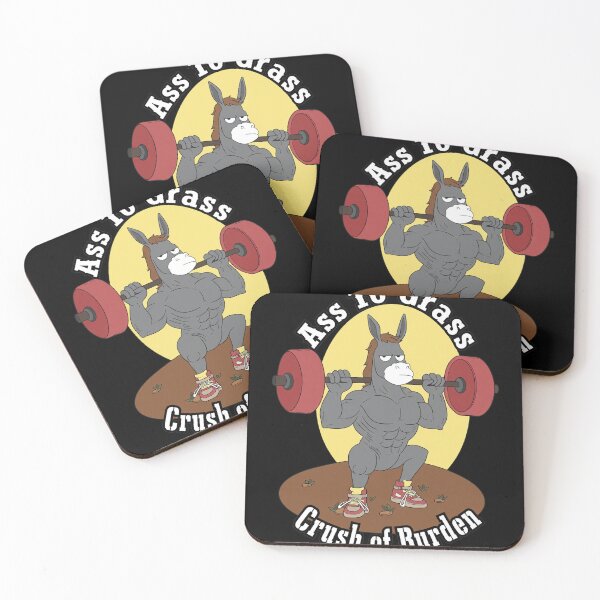 Item preview, Ass To Grass Beast Of Burden Donkey Weightlifting Humor designed and sold by Clahristiansen.