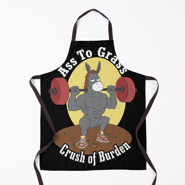 Item preview, Ass To Grass Beast Of Burden Donkey Weightlifting Humor designed and sold by Clahristiansen.