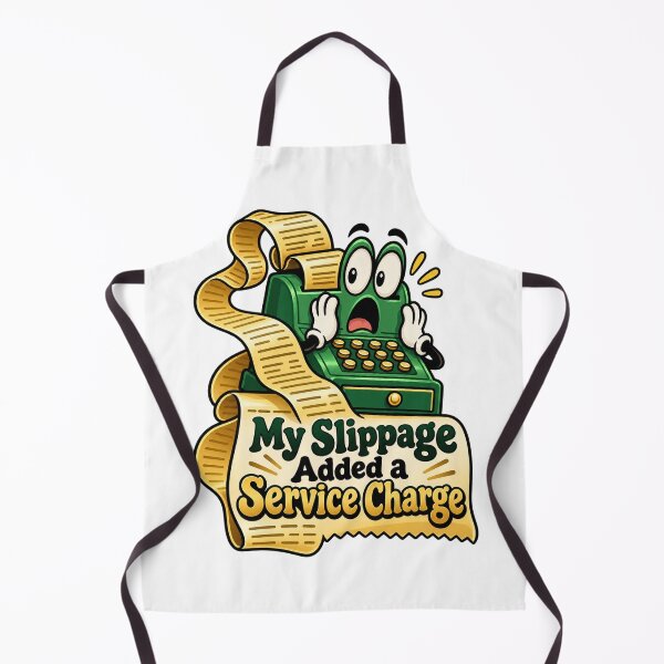 Item preview, Slippage Service Charge Funny Market Cartoon designed and sold by Bikivuno.