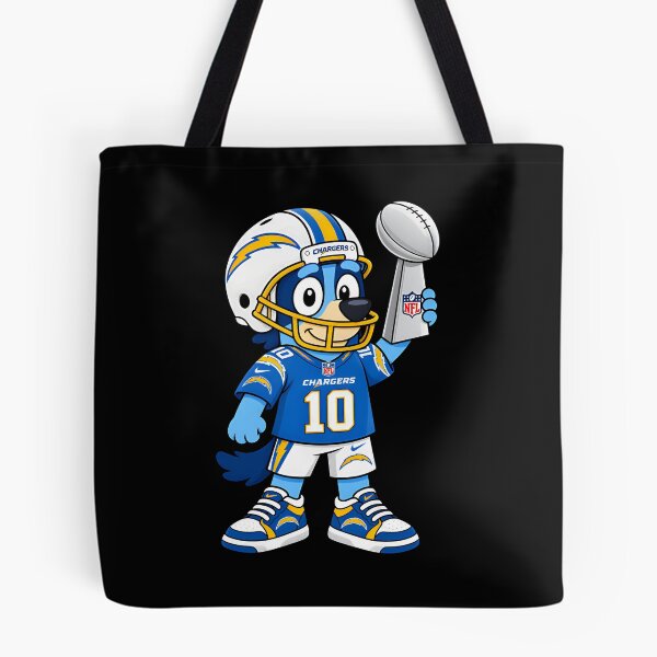 Aperçu de l'œuvre Football américain Bluey de la NFL, Los Angeles Chargers créée et vendue par Ccucas.