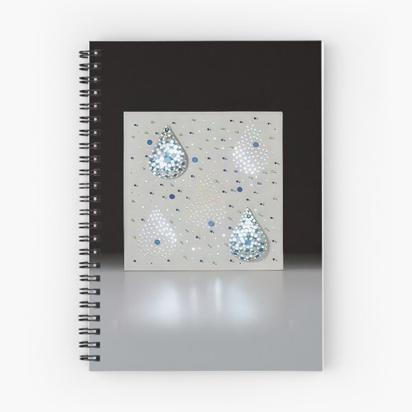 Item preview, Lumínica con dos gotas composición con gotas de agua - 1970 designed and sold by NeonCanvasDream.