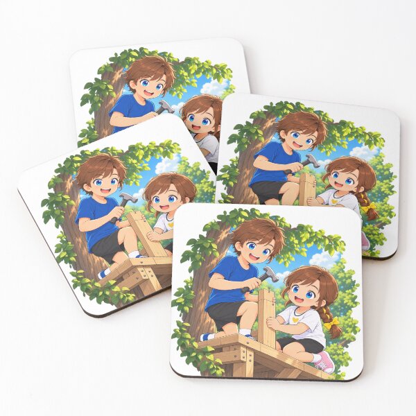 Item preview, Kenzie Treehouse Builders Cartoon Character Design designed and sold by Kenzie & Co.
