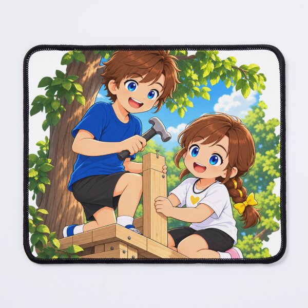Item preview, Kenzie Treehouse Builders Cartoon Character Design designed and sold by Kenzie & Co.