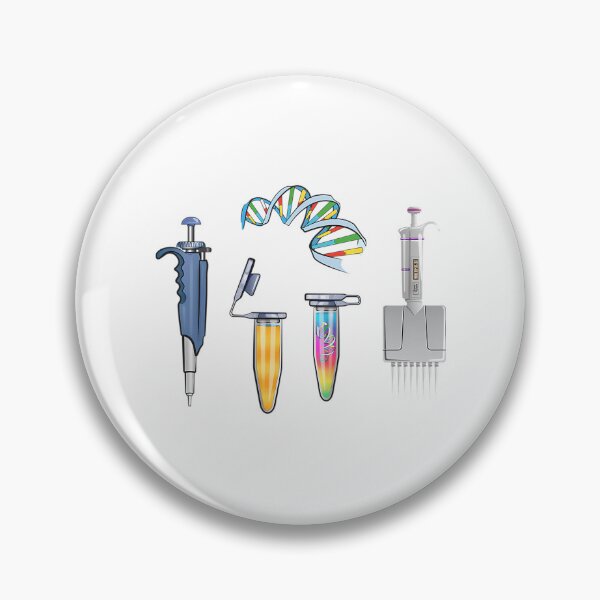 Item preview, Pcr Dna Electrophoresis Gel Sticker Set - Pipette  Reaction Tube Vials designed and sold by gulouonneyi.