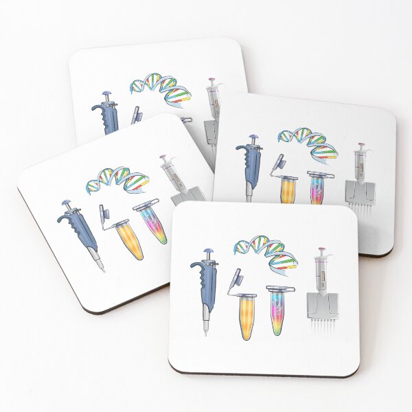 Item preview, Pcr Dna Electrophoresis Gel Sticker Set - Pipette  Reaction Tube Vials designed and sold by gulouonneyi.