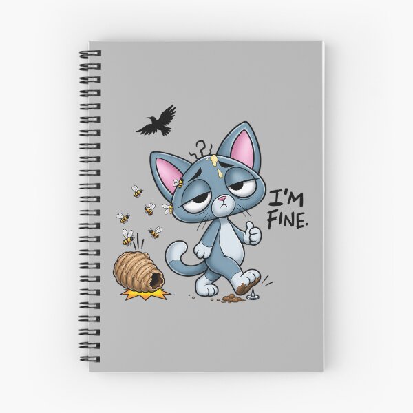 Item preview, Blasé Kitty — I'm Fine. designed and sold by Robbgoblin.