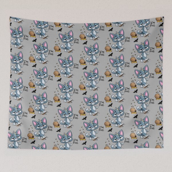 Item preview, Blasé Kitty — I'm Fine. designed and sold by Robbgoblin.