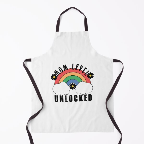 Item preview, Mom Level Unlocked Rainbow Cute  Typography Quote designed and sold by Kristytryusring.
