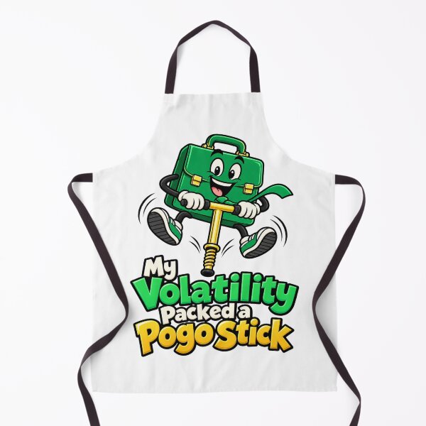 Item preview, Volatility Pogo Stick Funny Trading Illustration designed and sold by Bikivuno.