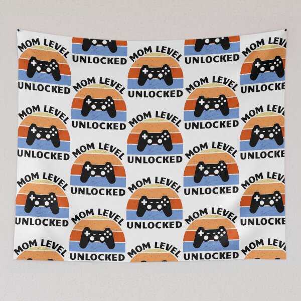 Item preview, Mom Level Unlocked Retro Gaming Controller Design designed and sold by Kristytryusring.