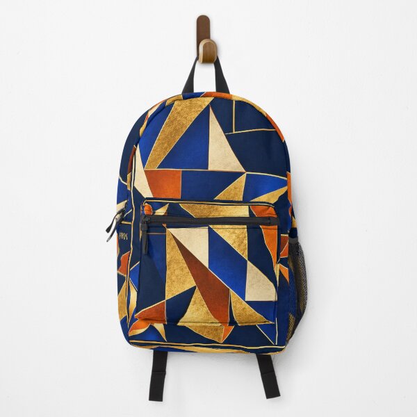 Item preview, Golden Blue Geometric Abstract Art designed and sold by Qenlo.