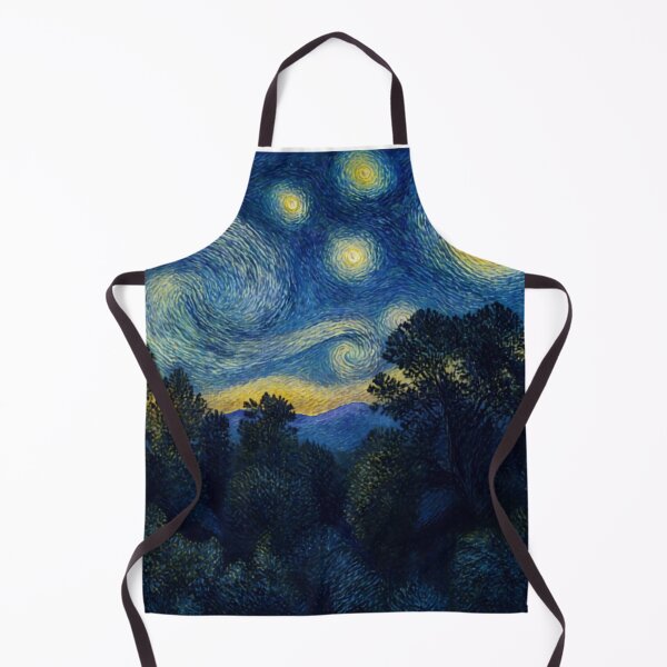 Item preview, Starry Night Smoky Mountains • Tennessee Nature Landscape Art designed and sold by GiftableGems.