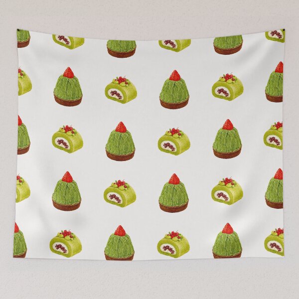 Item preview, Duo Matcha Pattern designed and sold by mmkn.art.