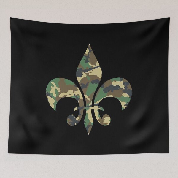 Item preview, Camouflage Pattern Fleur De Lis French Lily Emblem designed and sold by MartezLedoux.
