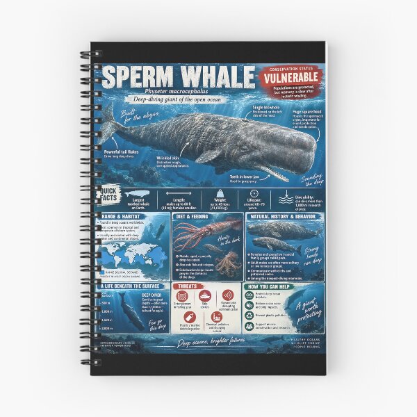 Item preview, Sperm Whale Poster designed and sold by Shak Stickers.
