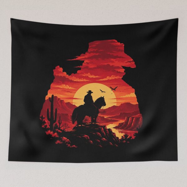 Item preview, Cowboy Sunset Western designed and sold by delila8a8e.