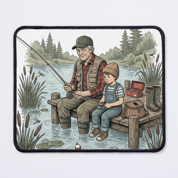 Item preview, Born to Fish With Grandpa designed and sold by meghnad.