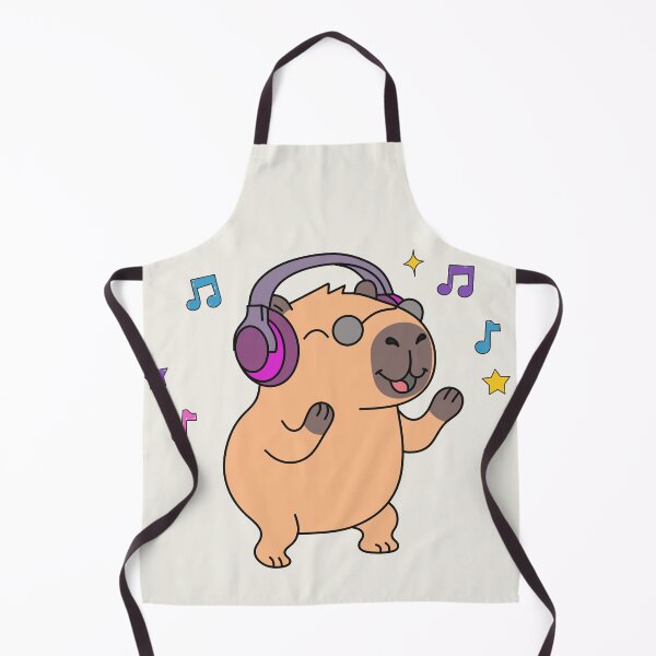 Item preview, Cute Dancing Capybara with Headphones Weekend Vibes designed and sold by Chonkibao.