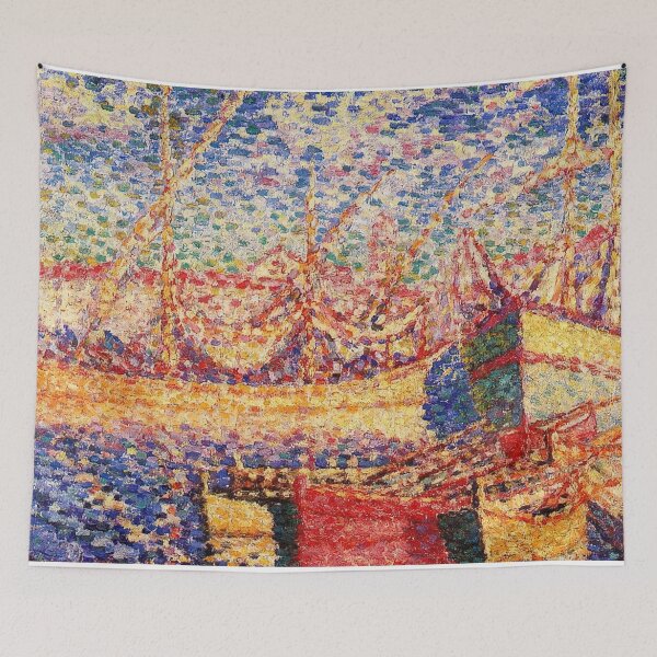 Item preview, Boats in the port of st. tropez designed and sold by NeonCanvasDream.