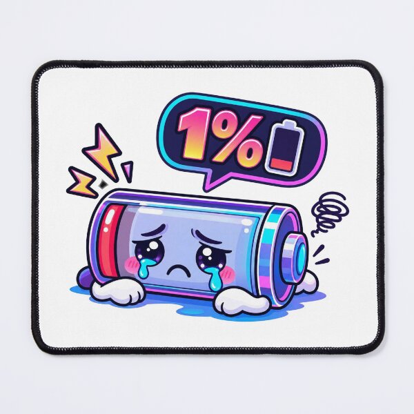 Item preview, Social Battery 1 Percent Low Energy Crying Battery Sticker designed and sold by MaafiaArtsThai.