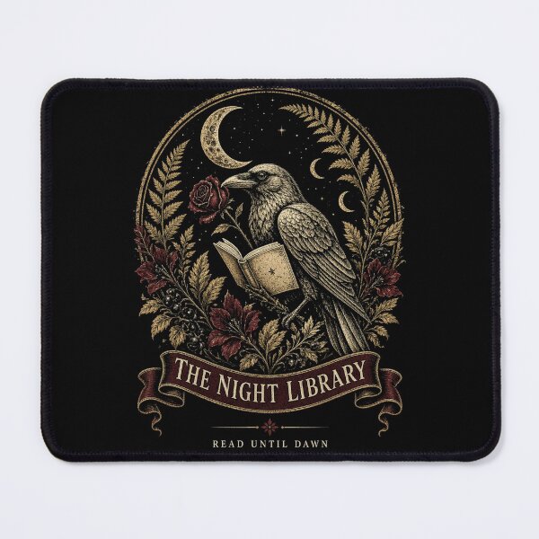 Item preview, Midnight Scholars Vintage Raven Bookish Dark Academia T-Shirt designed and sold by Sadanova.