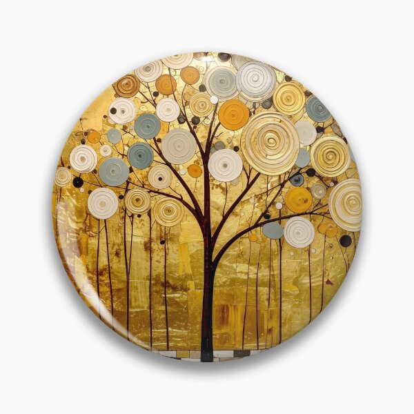 Item preview, Golden Tree of Life in Gustav Klimt Style designed and sold by Vicky Brago-Mitchell®.