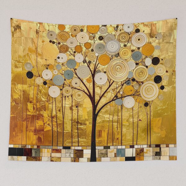 Item preview, Golden Tree of Life in Gustav Klimt Style designed and sold by Vicky Brago-Mitchell®.