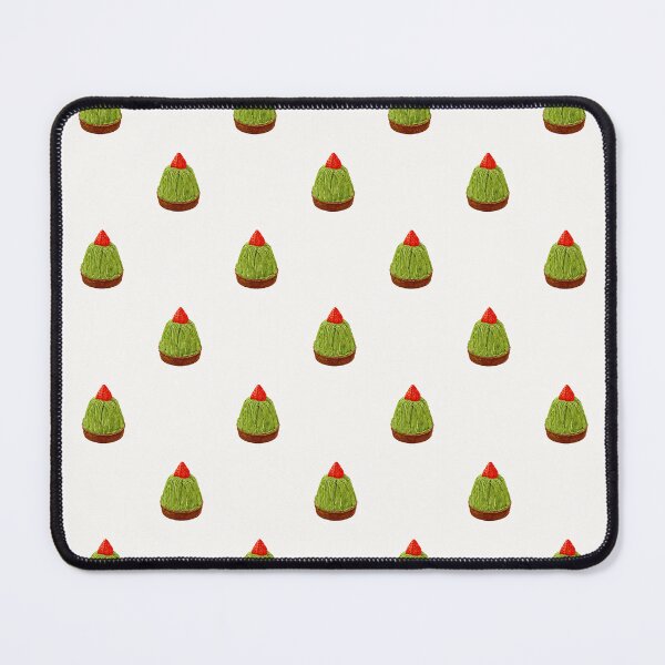 Item preview, Matcha Strawberry Tart Pattern designed and sold by mmkn.art.