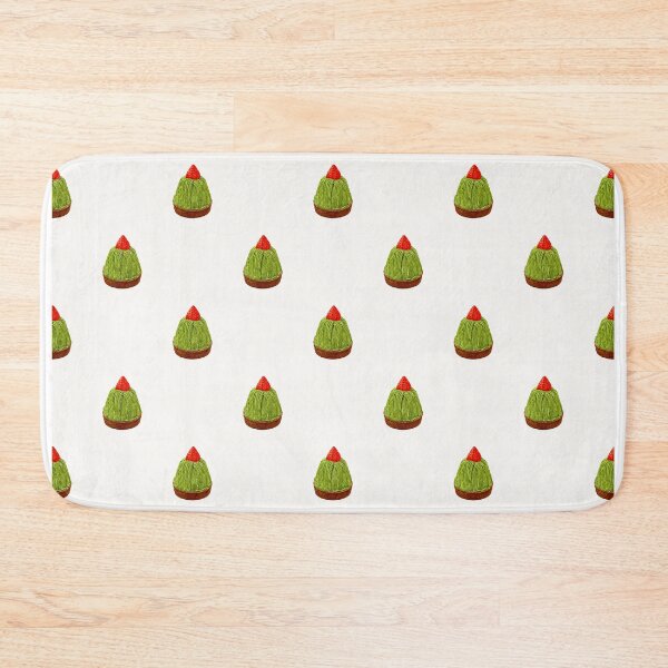 Item preview, Matcha Strawberry Tart Pattern designed and sold by mmkn.art.