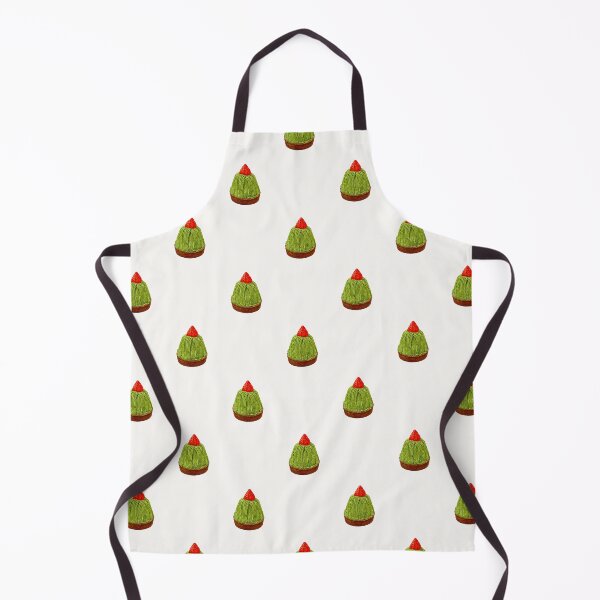 Item preview, Matcha Strawberry Tart Pattern designed and sold by mmkn.art.