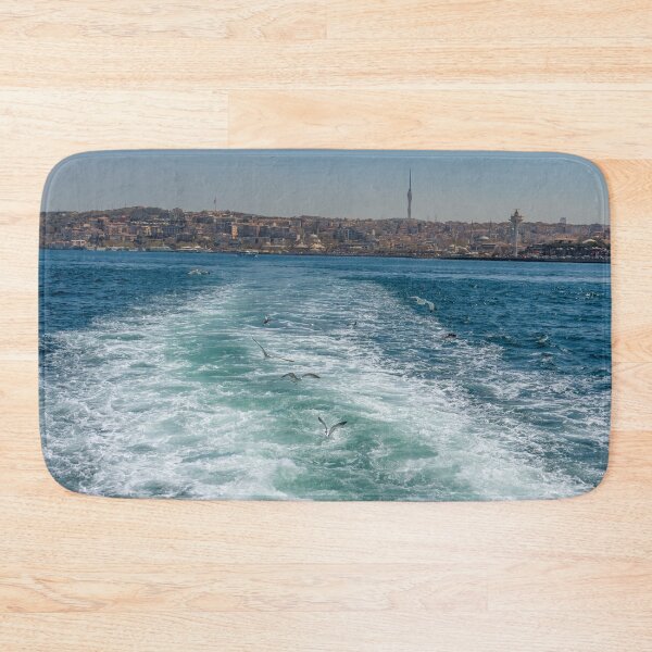 Item preview, Gulls Flying in the Bosphorus Strait, Istanbul, Turkiye designed and sold by SafariByMarisa.