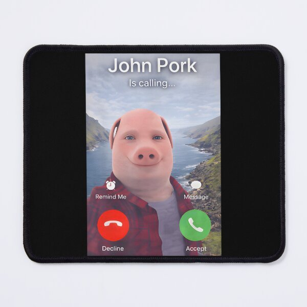 Item preview, John Pork Is Calling Gen Z Brainrot designed and sold by RubyeReing.