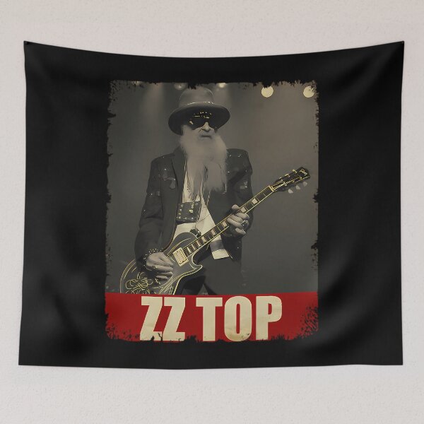 Artikelvorschau, Bluesrock-inspirierte Kunstwerke im Stil von Z.Z. T.Op mit grooviger Südstaaten-Energie entworfen und verkauft von Eleanorramroka.