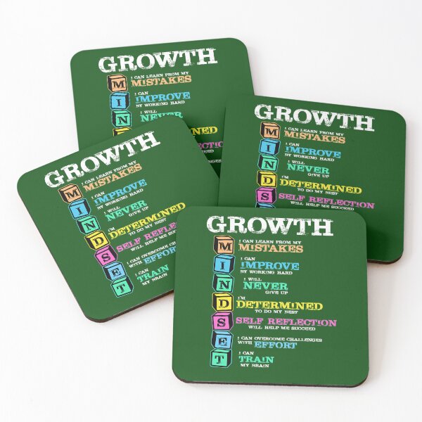 Item preview, Brain Growth Mindset Motivation Gift Grunge 412 designed and sold by PeacockHub.